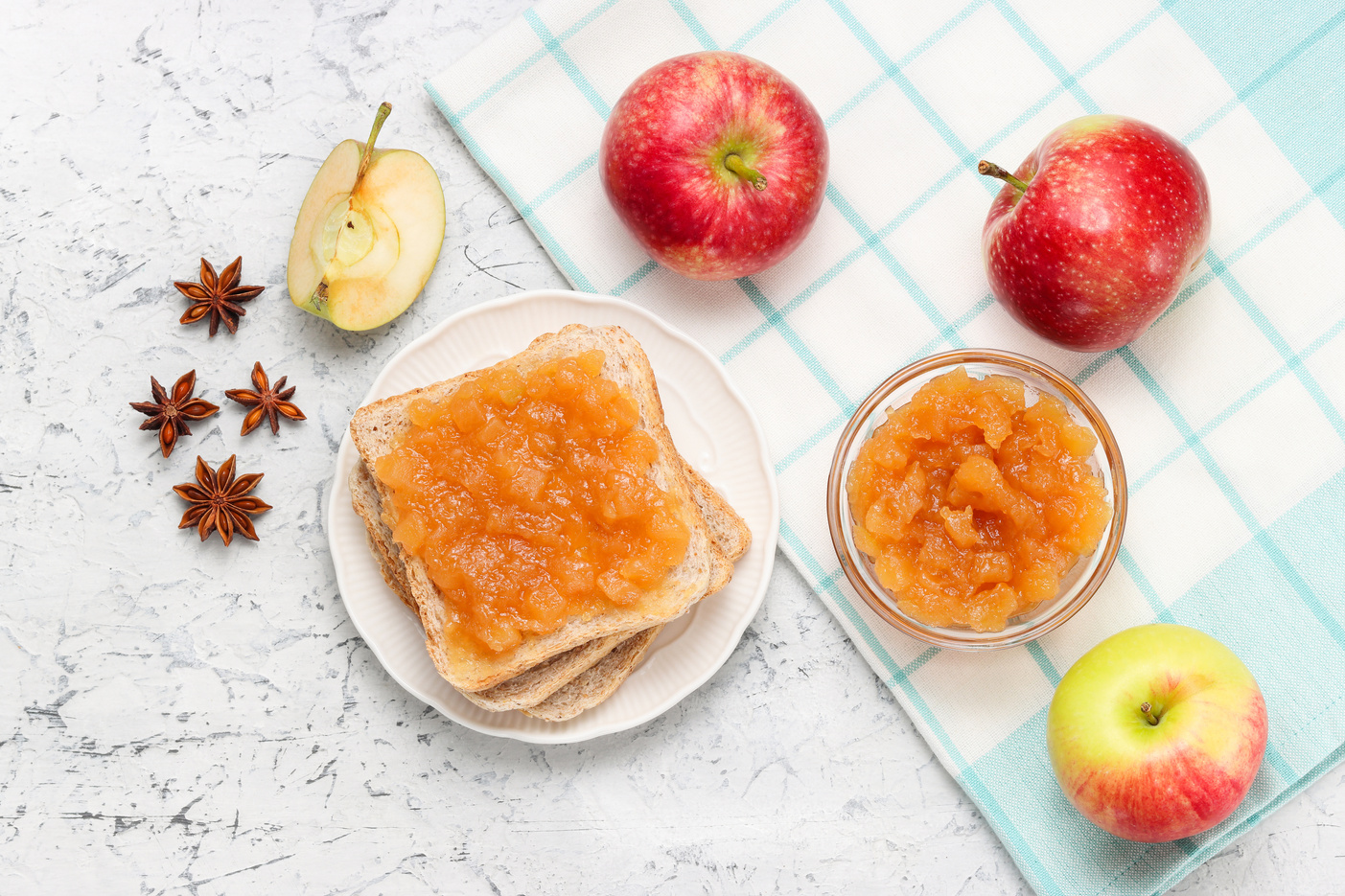 Toast with Apple Jam